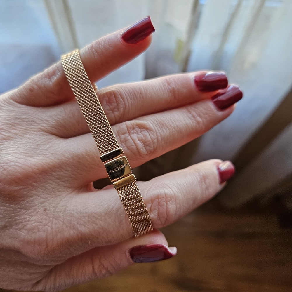 Pandora Reflexions'" Meshbracelet Size 6, 7 In - image 5